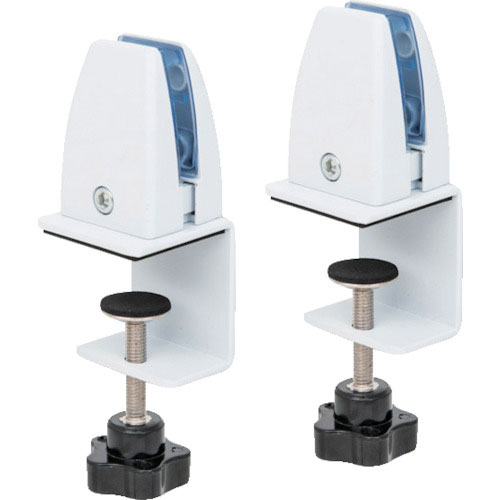 友屋　間仕切りクランプ　ホワイト（２ケ入り）＿