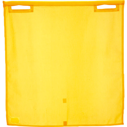 グリーンクロス　メッシュ旗　蛍光イエローメッシュ＿