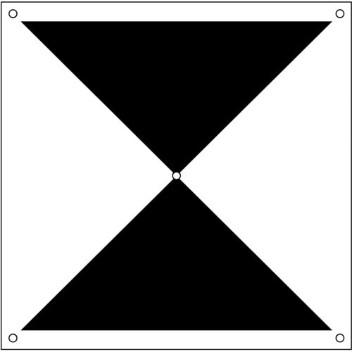 グリーンクロス　ドローン用対空標識Ｘ型＿