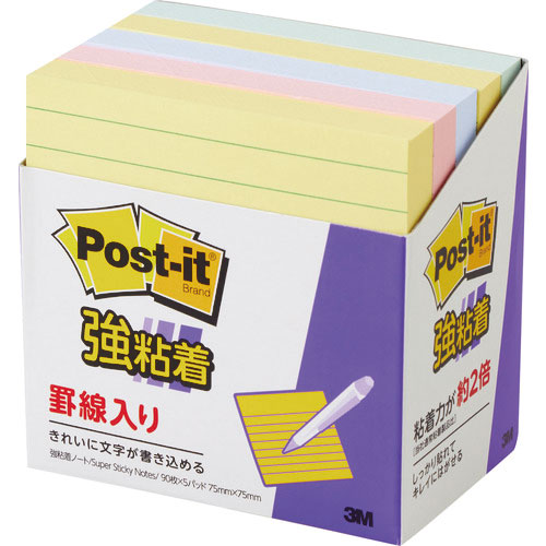 ３Ｍ　ポスト・イット　強粘着ラインノート　６３０－５ＳＳＡＰ＿