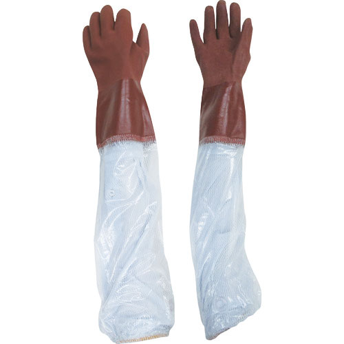 ビニスター　腕カバー付手袋　ビニスター腕カバー付Ａ－２０　Ｍ＿