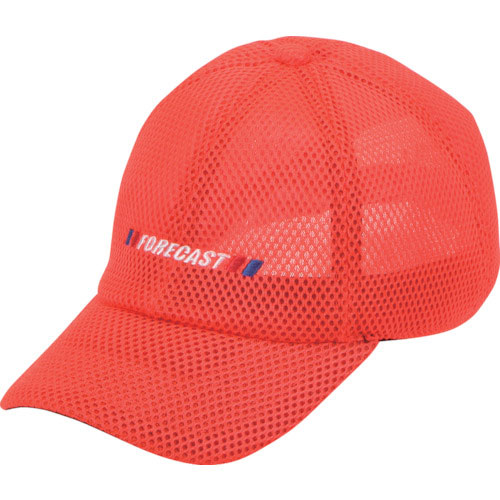 カジメイク　６５０７　オールメッシュキャップ　ライトレッド　フリー＿