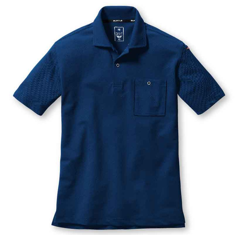 バ－トル　半袖ポロシャツ６６７－３－Ｍネイビー