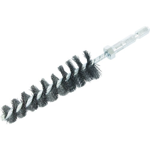 ＴＲＵＳＣＯ　六角軸テーパーネジリブラシ　硬鋼線　０．２Φ　１４Φ～２４Φ穴用＿