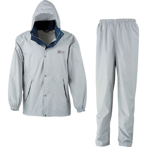 カジメイク　エントラントレインスーツ２　シルバー　４Ｌ＿