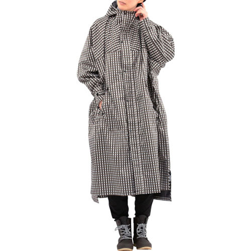 カジメイク　７４４１　サイクルモードハイポンチョ　ギンガム　Ｆ＿