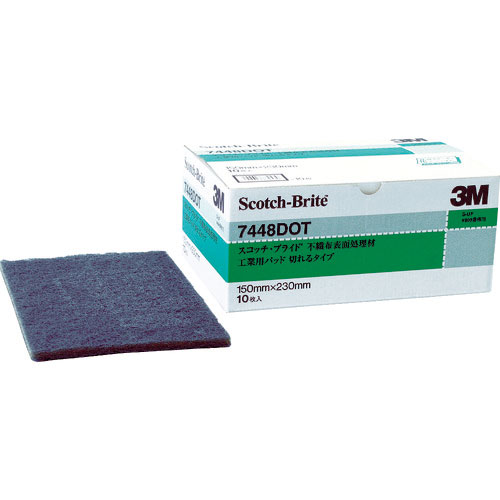 ３Ｍ　スコッチ・ブライト　工業用パッド　切れるタイプ　＃８００相当　灰　ＢＯＸ（１０枚入）＿