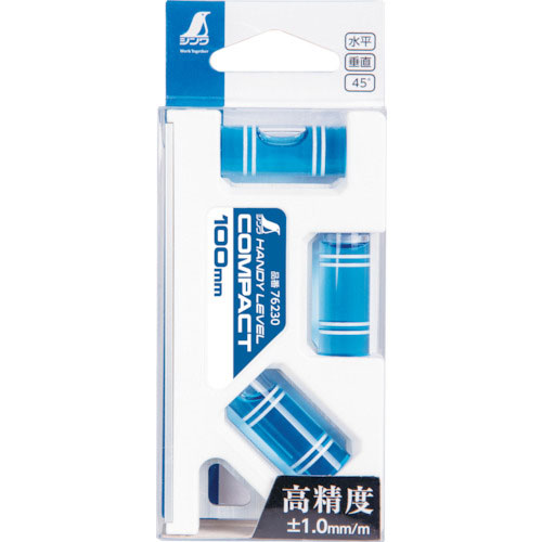 シンワ　ハンディレベル　コンパクト　１００ｍｍ＿