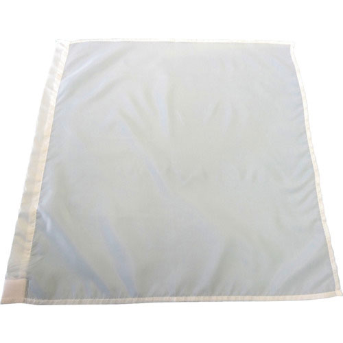 ミズケイ　「旗めくんです。」白旗＜４５ｃｍ×４５ｃｍ＞＿