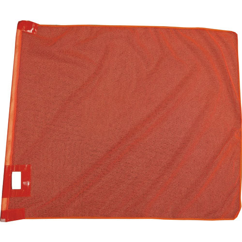 ミズケイ　メッシュ大旗＋棒セット（蛍光レッド）＿