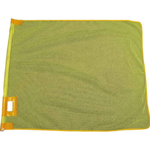 ミズケイ　メッシュ大旗＋棒セット（蛍光イエロー）＿