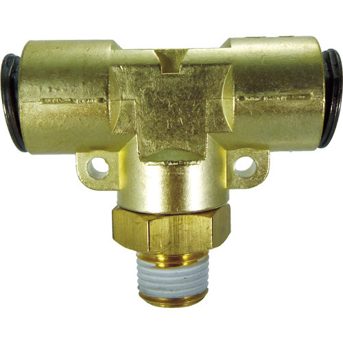 チヨダ　チューブ継手　フジメイルブランチティ（金属）　８ｍｍ・Ｒ１／８＿