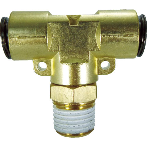 チヨダ　チューブ継手　フジメイルブランチティ（金属）　８ｍｍ・Ｒ１／４＿