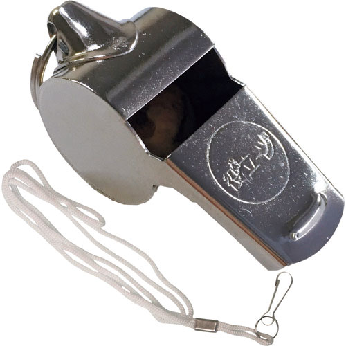 ミズケイ　警笛／ニッケルめっき（ひも付き）小＿