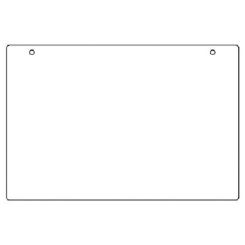 ユニット　吊り下げ式表示板　白無地板・アクリル・３００Ｘ４５０＿