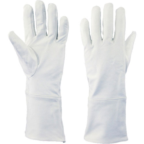 日光物産　牛クレスト手袋（白）長＿