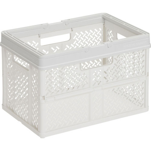 ＴＥＮＭＡ　折りたたみバスケット　ハンドル付きＭ＿