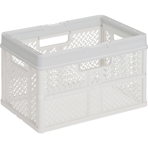 ＴＥＮＭＡ　折りたたみバスケット　ハンドル付きＬ＿