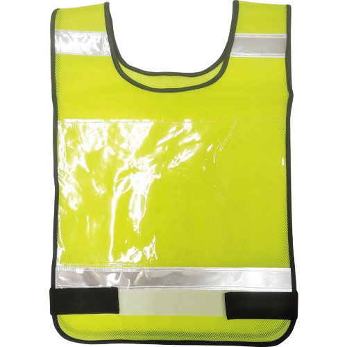 富士手袋　ゼッケンベスト　蛍光イエロー＿