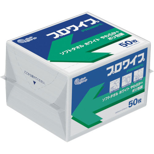 エリエール　エリエール　プロワイプ　ソフトタオルホワイトやわらか＋　ポリ包装＿