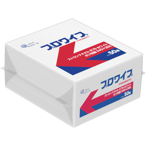 エリエール　エリエール　プロワイプ　ストロングタオルＥ７０　ホワイト　ポリ包装　３４０×３５０＿