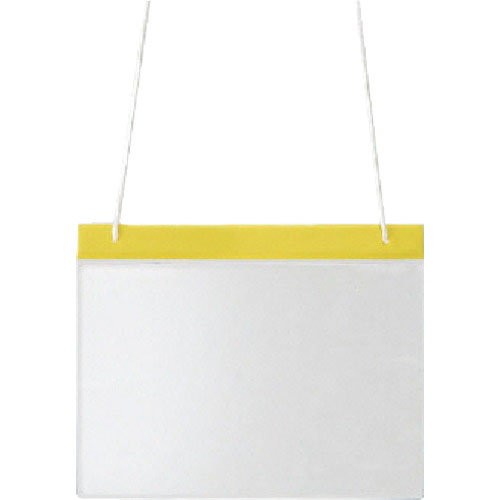 ユニット　ポケット式役割ホルダー　黄　塩ビ　２５０×３１４＿