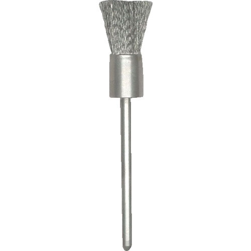 ＴＲＵＳＣＯ　エンド型ブラシ　ステンレス　線０．０８Ｘ筒径Φ８Ｘ軸Φ３＿
