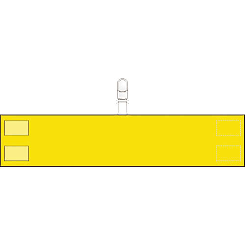 ユニット　腕章　クリップタイプ（黄）＿