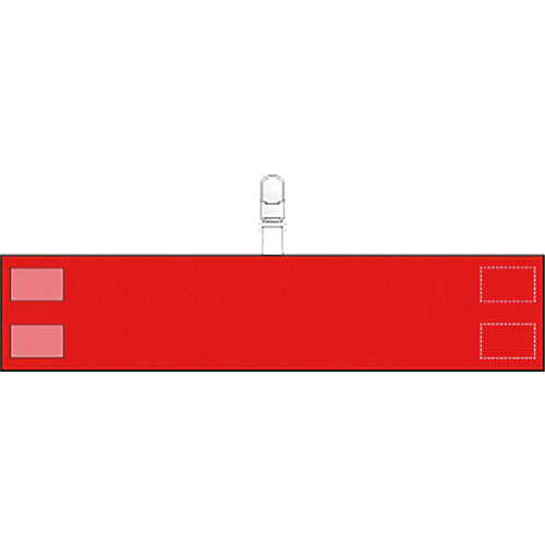 ユニット　腕章　クリップタイプ（赤）＿