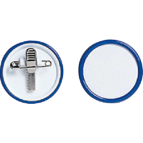 ユニット　ネームプレート丸型・青４９φ・プラスチック・１０枚組＿