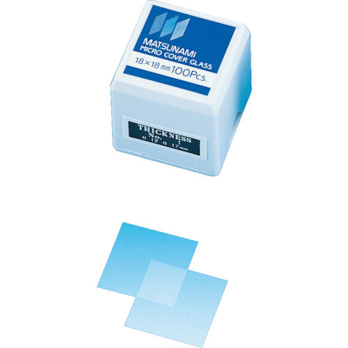 ＴＧＫ　カバーグラス＃１　正方形　１８Ｘ１８　（１００枚入）＿