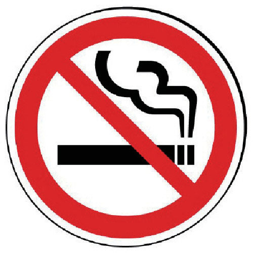 ユニット　＃サインタワー用丸表示　禁煙　透明ＰＥＴ樹脂　３９３Фｍｍ＿