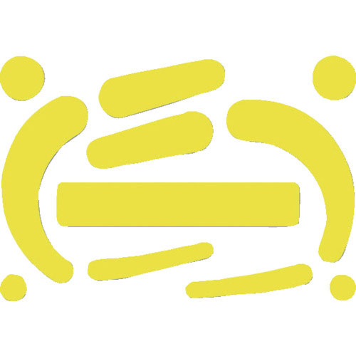 つくし　墜落制止用器具フック用蛍光ステッカー　Ｕネオン　蛍光イエロー＿