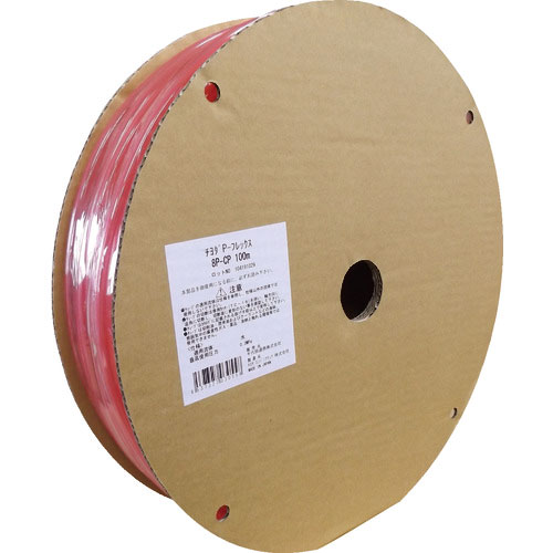 チヨダ　ポリウレタンチューブ　ＰフレックスチューブＣＰ（透明ピンク）８ｍｍ／１００ｍ＿