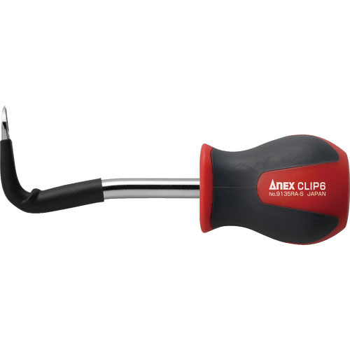 アネックス　車輌整備用工具（内装関連）　クリップリムーバー　ライトアングル　スタービータイプ　差込幅＿