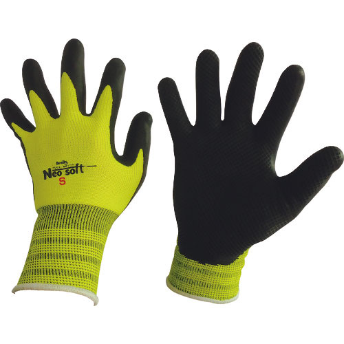 富士手袋　ブレリスネオソフト　イエロー/ブラック　Ｓ＿