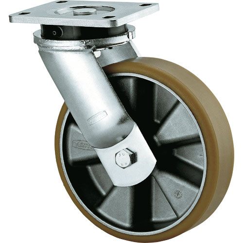 テンテキャスター　重荷重用高性能旋回キャスター“ＫＡＰＰＡ”（ＡＧＶ用、ウレタン車輪）　φ２００　自＿