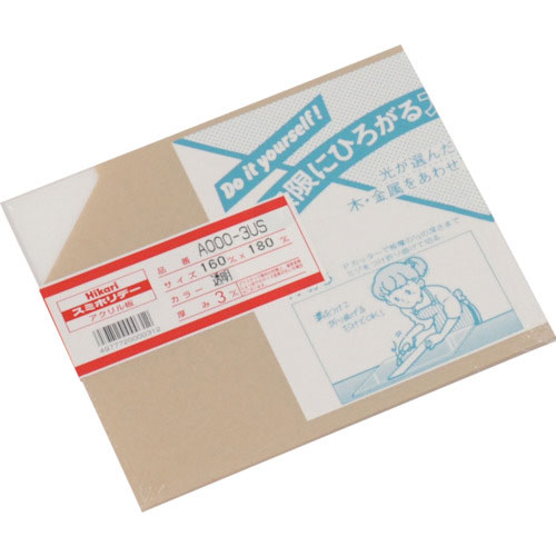 光　アクリル板（透明）　３×１６０×１８０ｍｍ＿