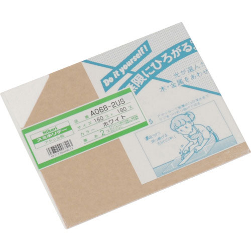 光　アクリル板（白）　２×１６０×１８０ｍｍ＿