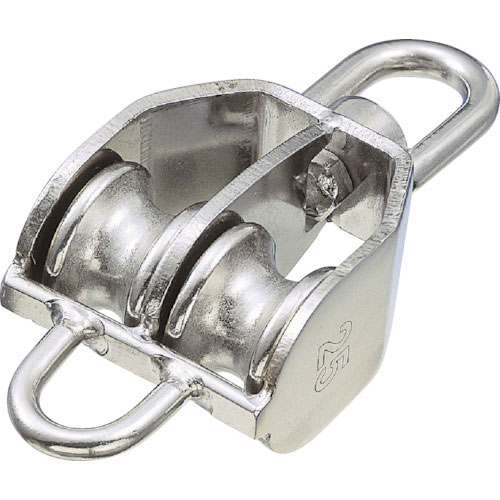 水本　滑車　ステンレス　豆ブロック２車ベケ付　参考使用荷重２４０ｋｇｆ＿