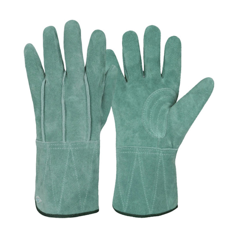 Ｋ－ＷＯＲＫ　極柔革手　オイル背縫いロング　翡翠＿