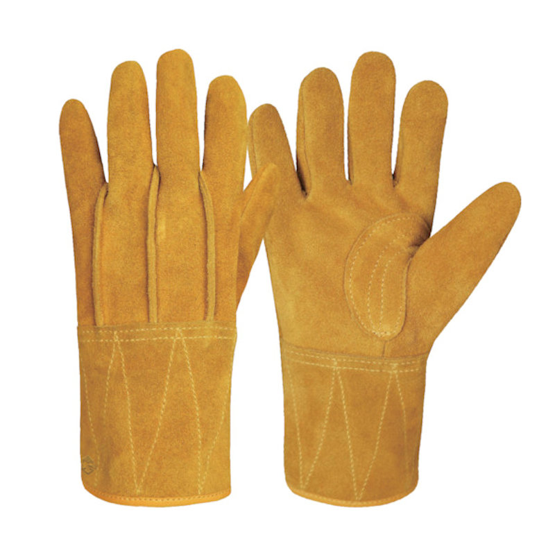 Ｋ－ＷＯＲＫ　極柔革手　オイル背縫いロング　黄金＿