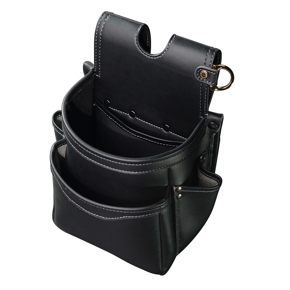 フジ矢　腰袋２段（黒金）ＬＩＧＨＴ　ＰＵ　ＬＥＡＴＨＥＲ　ＳＥＲＩＥＳ