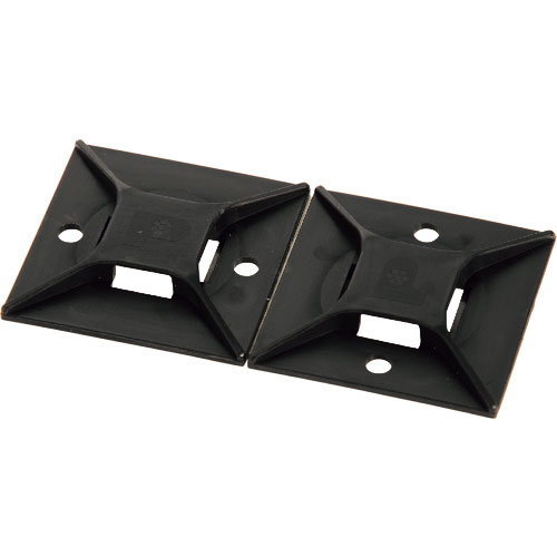 パンドウイット　マウントベース　ゴム系粘着テープ付き　黒　（５０個入）＿