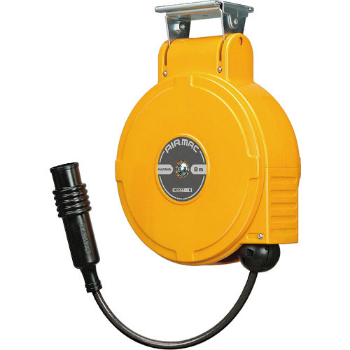 ハタヤ　取付型自動巻取エアリール　エヤーマックＭＳ　耐スパッタ―ホース　６．５×１０．８ｍ＿