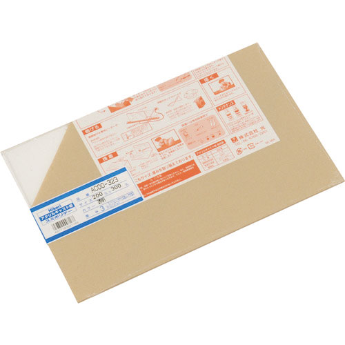 光　アクリルキャスト板（透明）　３×２００×３００ｍｍ＿