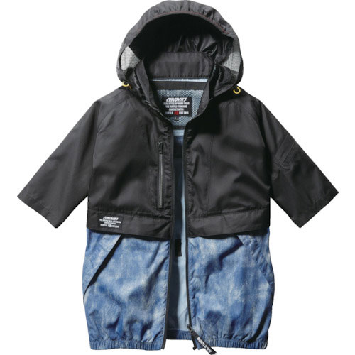 バ－トル　ＡＣ半袖ブルゾン　ＡＣ１１７６－４５－Ｌ　インディゴ＿