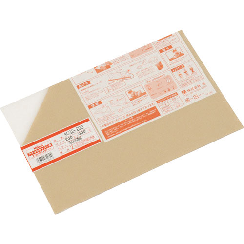 光　アクリルキャスト板　２００Ｘ３００　２ｔ　乳白半透明＿