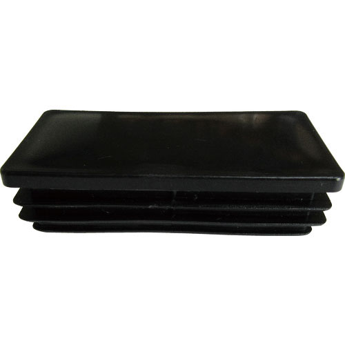 アルインコ　樹脂キャップ　平角パイプ５０Ｘ２５用　ブラック　（４個入）＿