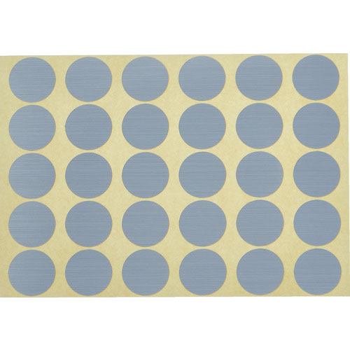 ＴＲＵＳＣＯ　衝突防止シール　丸型２０Φ　ヘアライン銀艶　６０枚入＿